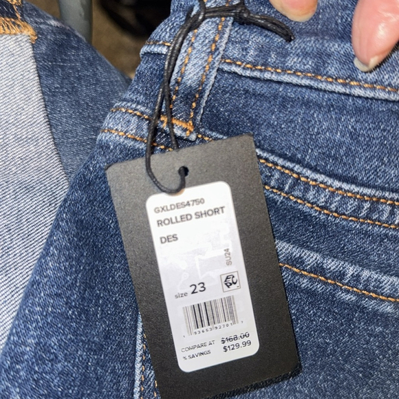 Joe's Jeans Blue Mid-Rise Jean Shorts - Picture 5 of 7